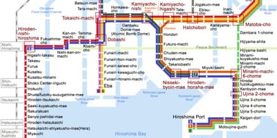 Jr hiroshima station χάρτης